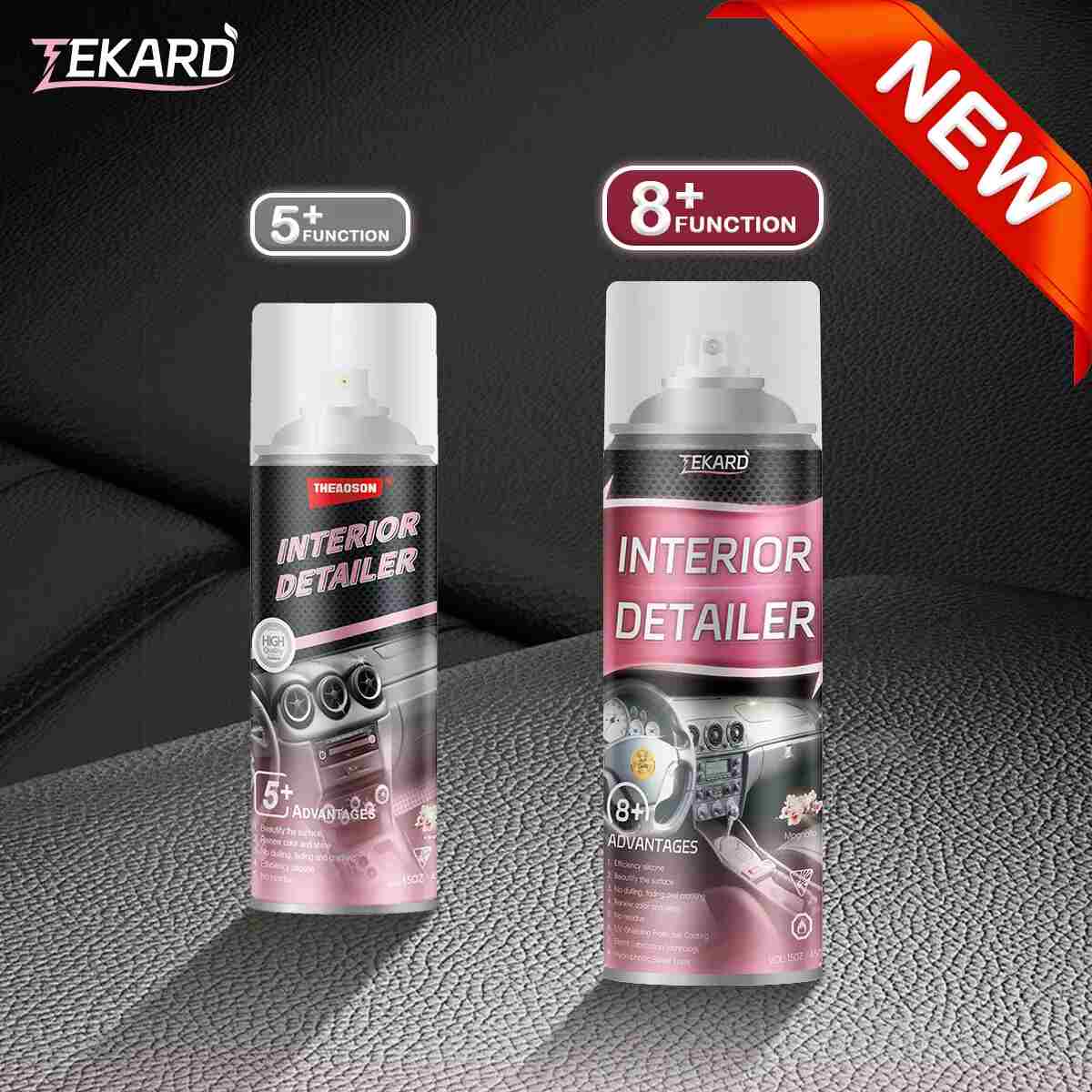 All-in-One Interior Car Cleaner & Trim Restorer: Revive Faded Surfaces Instantly