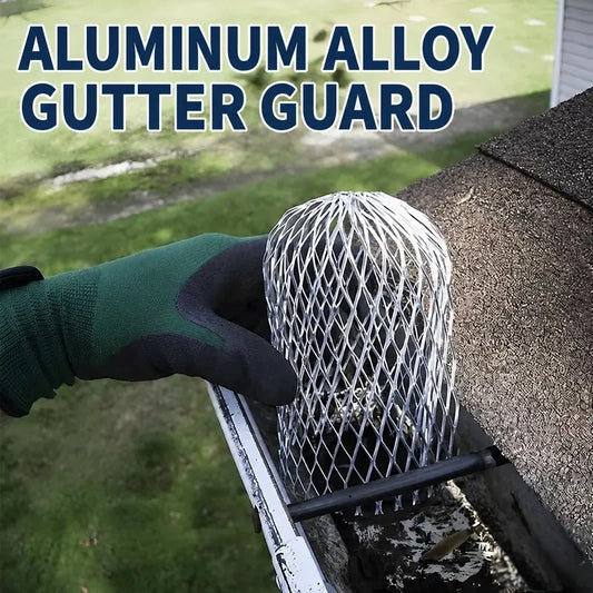 Aluminum Alloy Gutter Downspout Filters, Two-Piece Set
