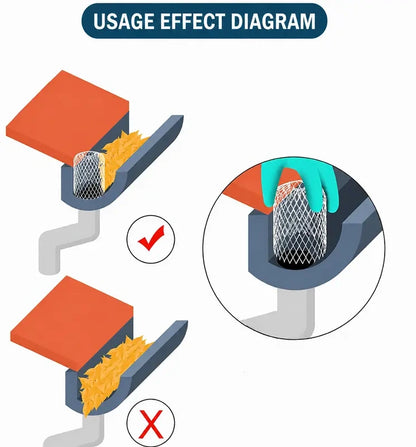 Aluminum Alloy Gutter Downspout Filters, Two-Piece Set