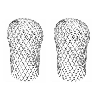 Aluminum Alloy Gutter Downspout Filters, Two-Piece Set