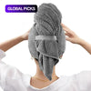 Coral Fleece Hair Drying Wrap Towel