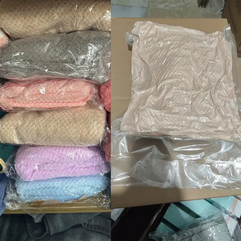 Coral Fleece Hair Drying Wrap Towel