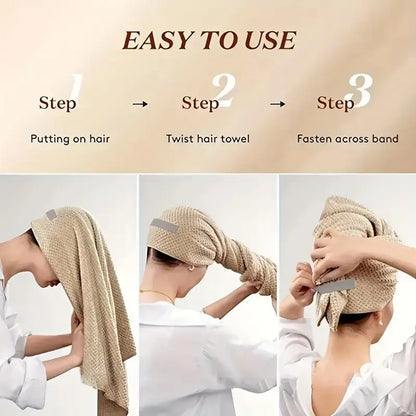 Coral Fleece Hair Drying Wrap Towel