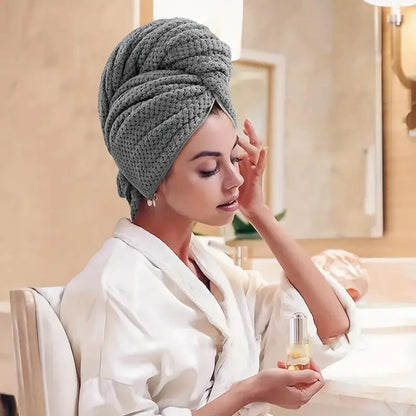 Coral Fleece Hair Drying Wrap Towel