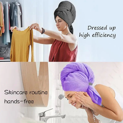 Coral Fleece Hair Drying Wrap Towel