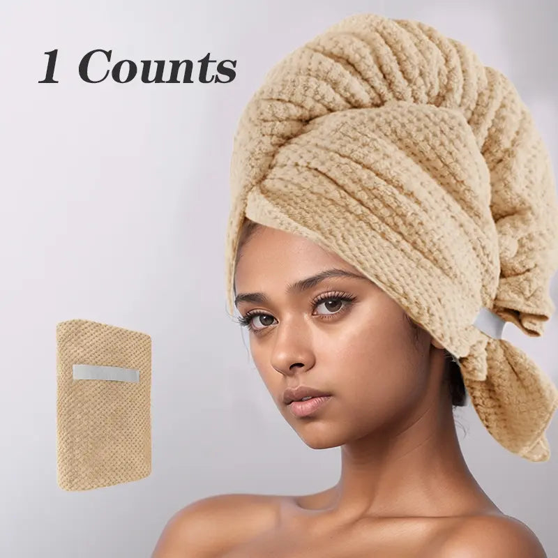 Coral Fleece Hair Drying Wrap Towel