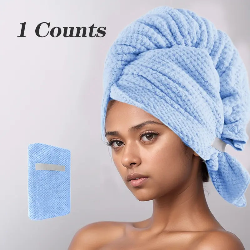 Coral Fleece Hair Drying Wrap Towel
