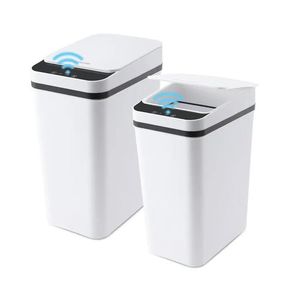 Slim Motion-Sensor Bathroom Trash Can