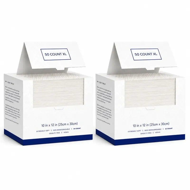 Disposable Face Towels, 50-Count Box