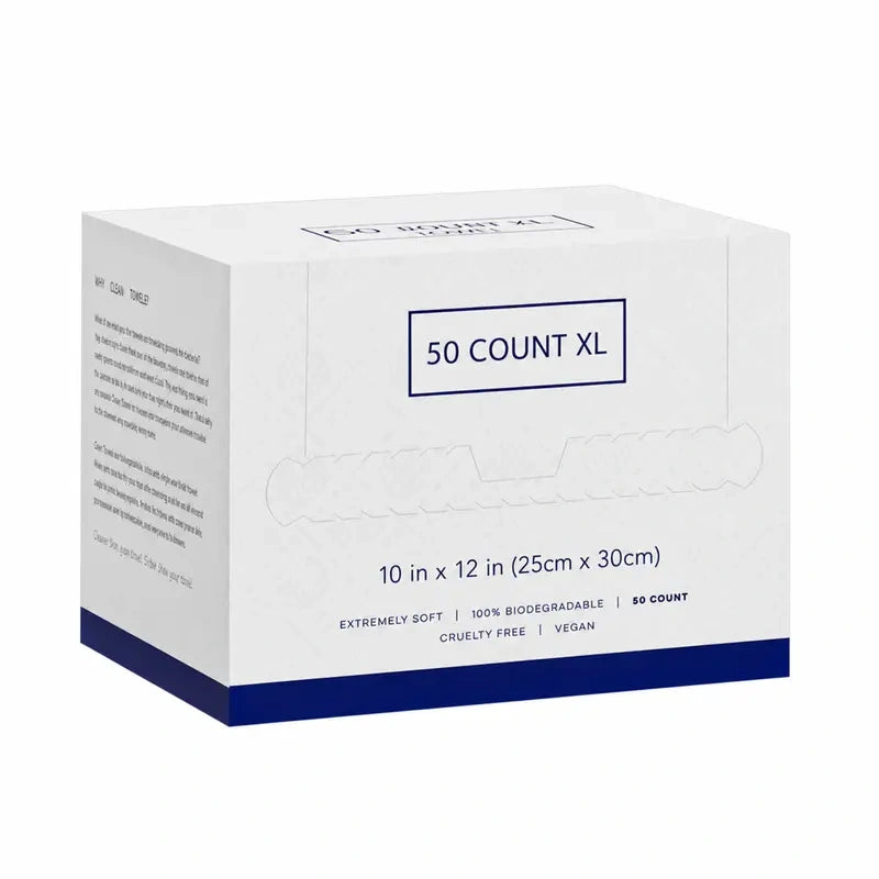 Disposable Face Towels, 50-Count Box