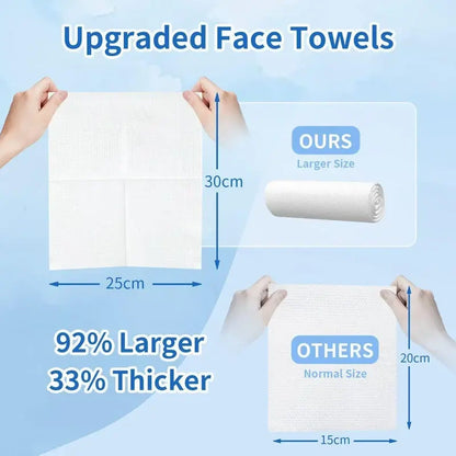 Disposable Face Towels, 50-Count Box