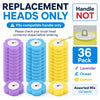 36-Piece Assorted Disposable Toilet Brush Refill Pack