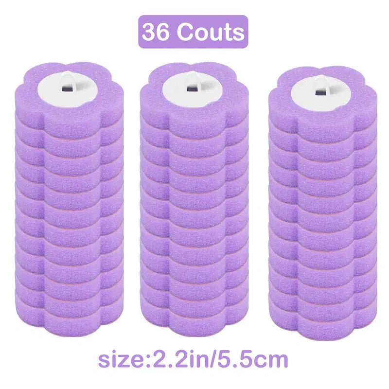36-Piece Assorted Disposable Toilet Brush Refill Pack