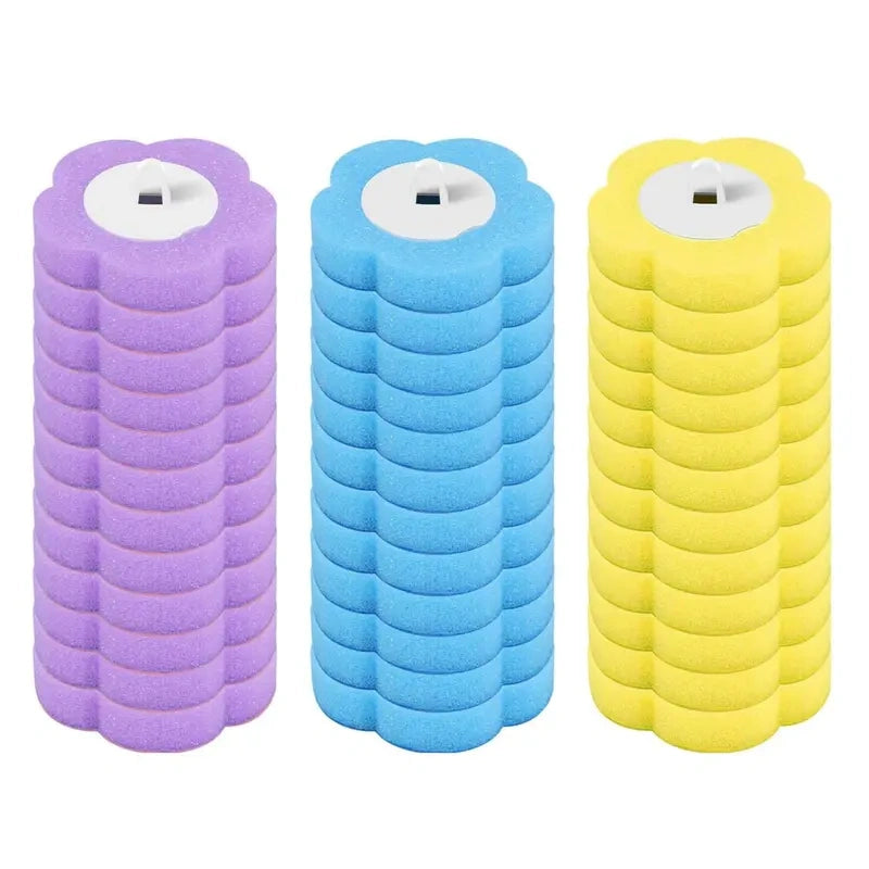 36-Piece Assorted Disposable Toilet Brush Refill Pack