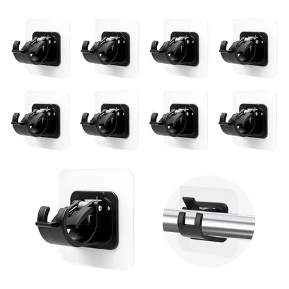 Eight-Piece Self-Adhesive Curtain Rod Bracket Pack