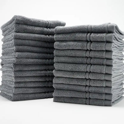 Home Reflections Cotton Washcloths, Oatmeal 24-Piece Set