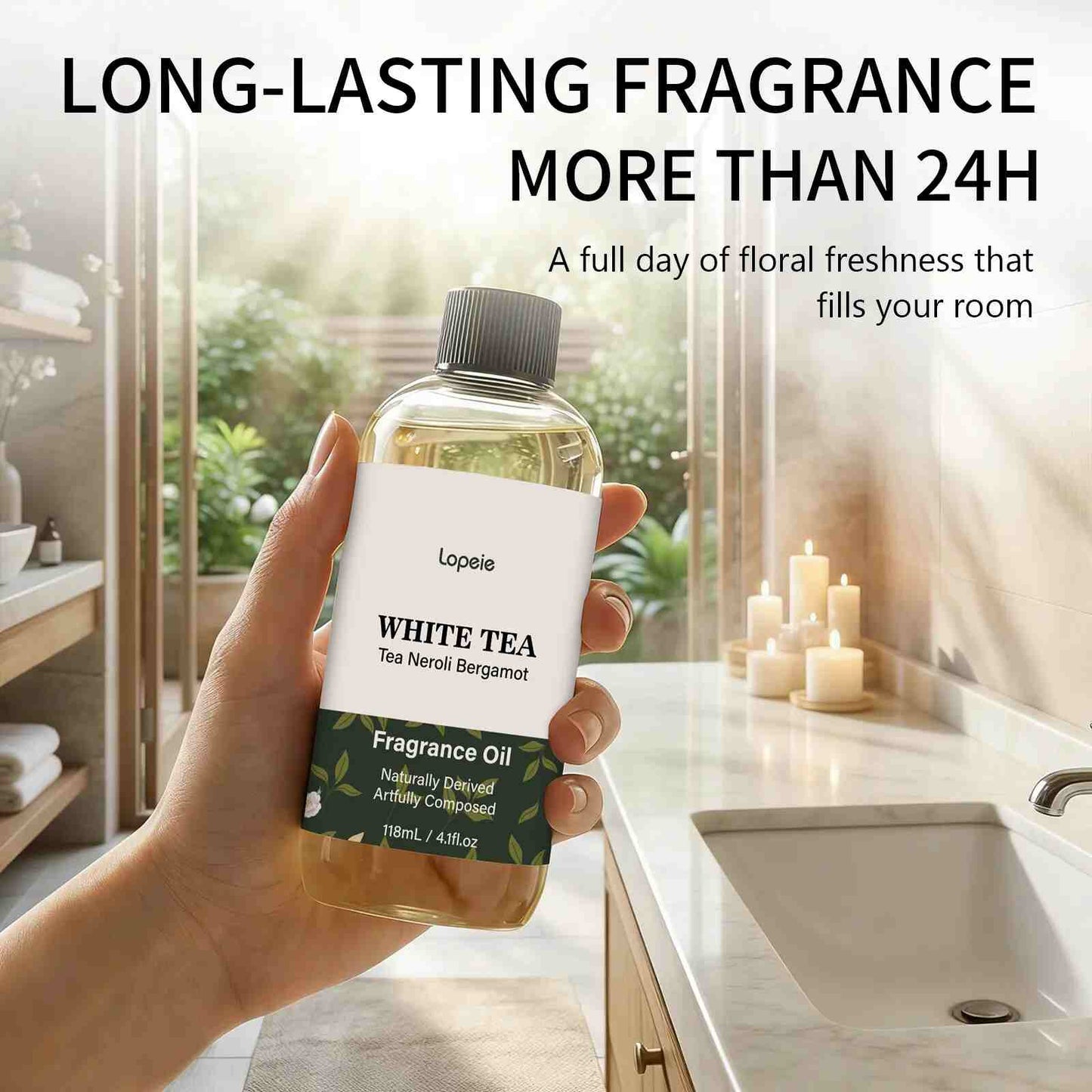 Luxury Hotel Spa Experience at Home – White Tea Fragrance Oil