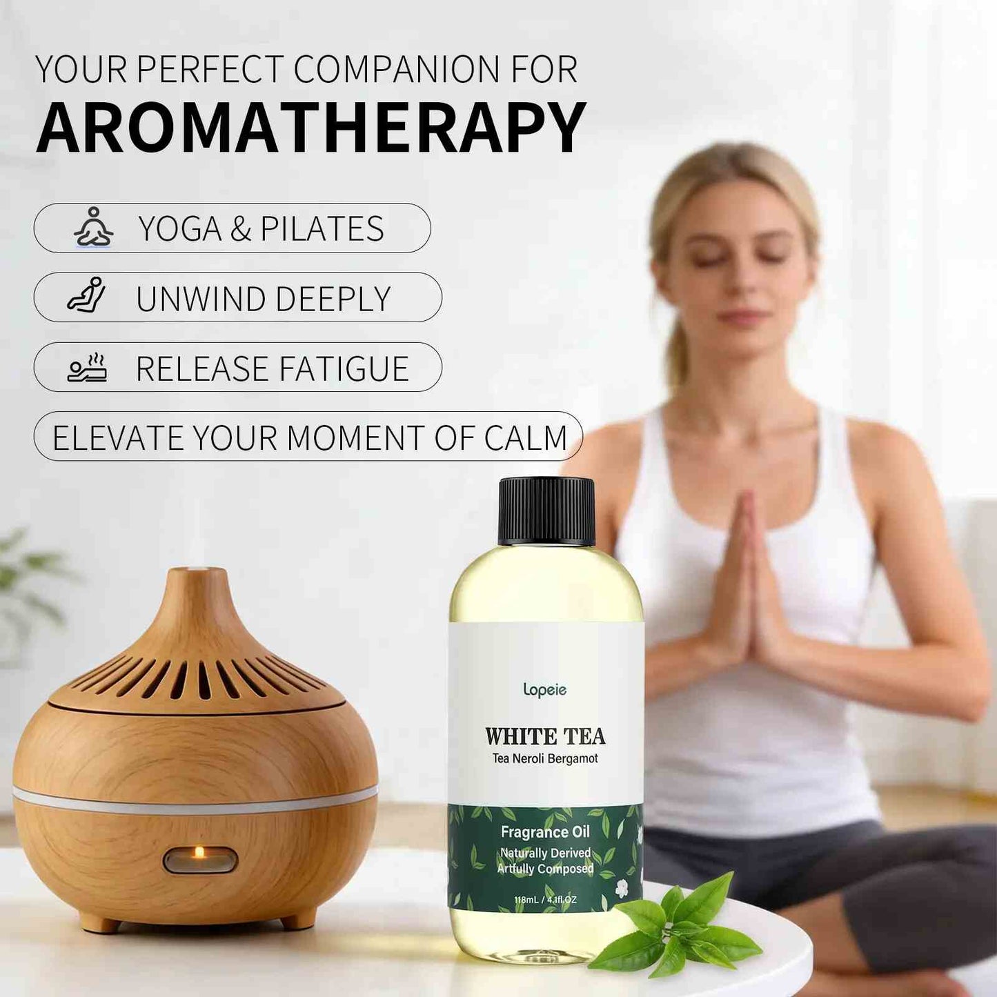 Luxury Hotel Spa Experience at Home – White Tea Fragrance Oil