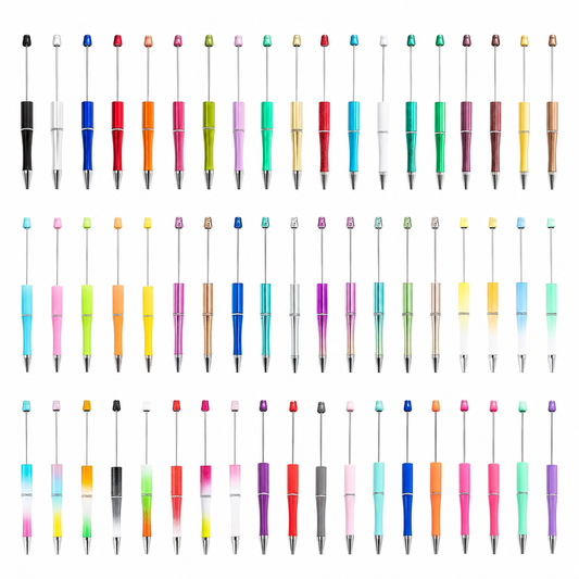 DIY Beadable Pens Bulk Set - Custom Creative Metal Ballpoint Pens