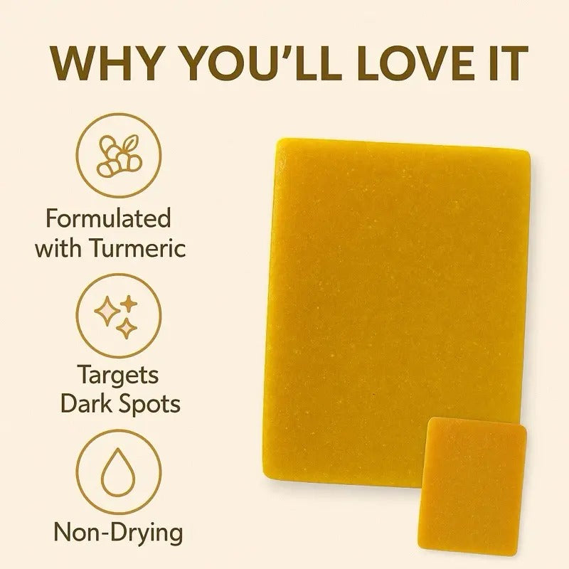 Natural Glow Turmeric & Kojic Acid Cleansing Bar Soap