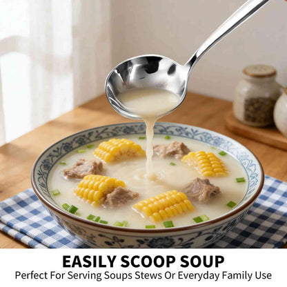 Premium Stainless Steel Soup Spoon Set