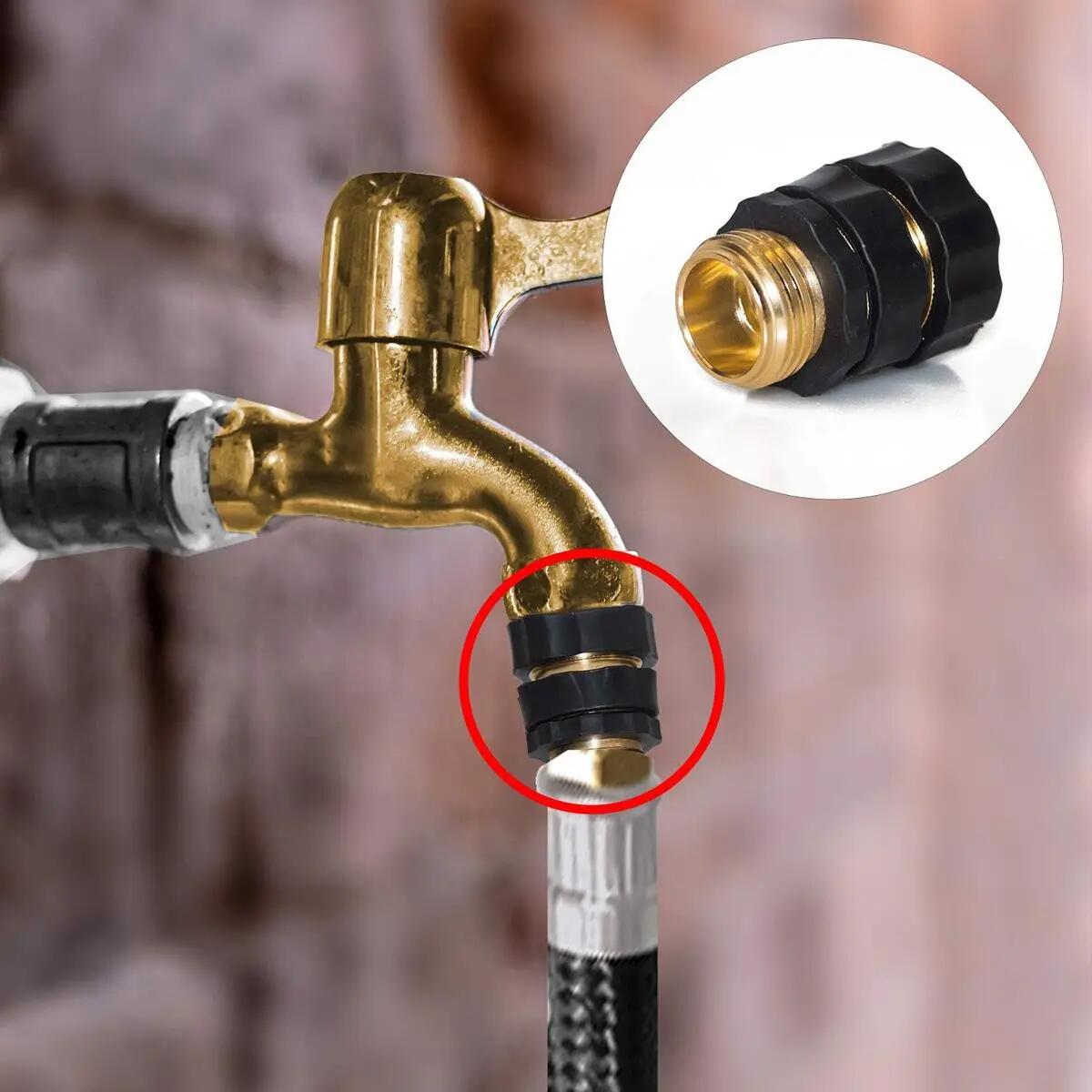 Effortless Snap-On Solid Brass Garden Hose Quick Connectors