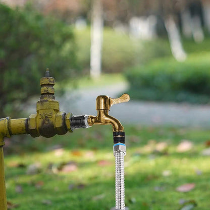 Effortless Snap-On Solid Brass Garden Hose Quick Connectors