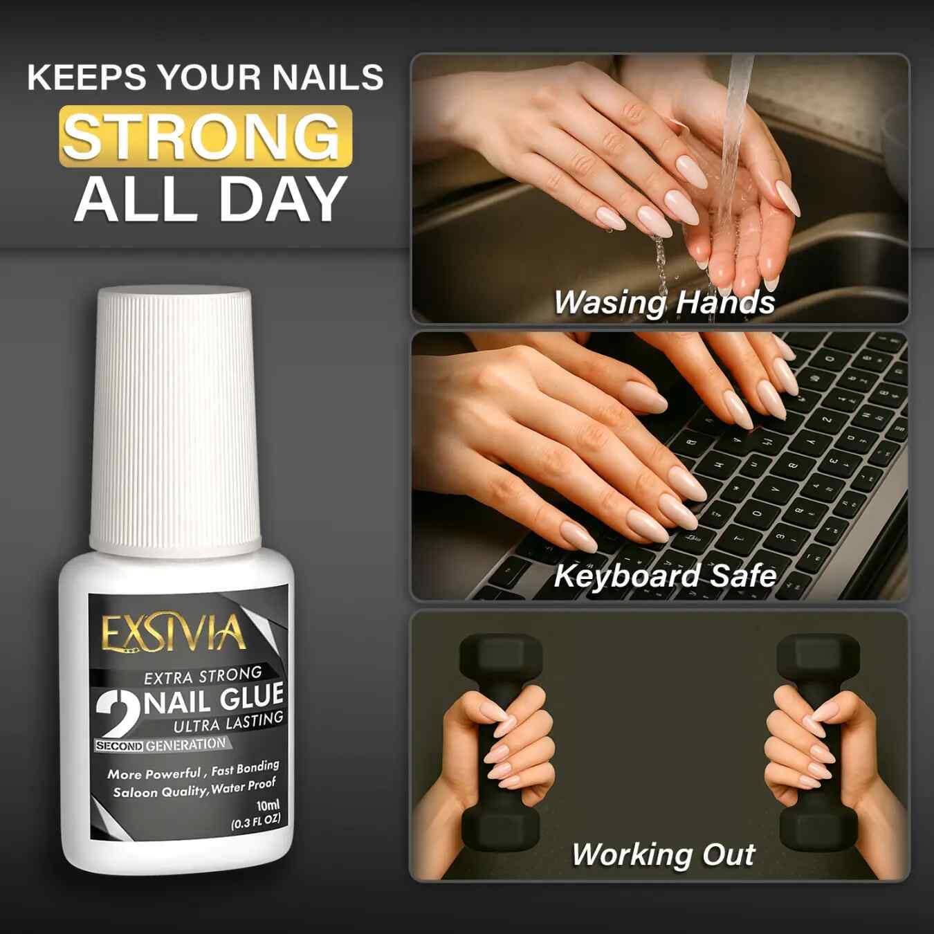 2nd Gen Extra Strength Salon-Quality Nail Glue