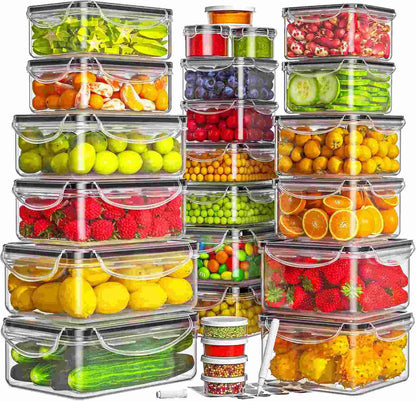 Leak-Proof Food Storage Containers Set with Airtight Lids