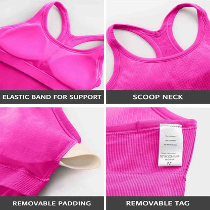 Moisture-Wicking Racerback Workout Tank Tops for Women