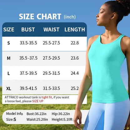 Moisture-Wicking Racerback Workout Tank Tops for Women