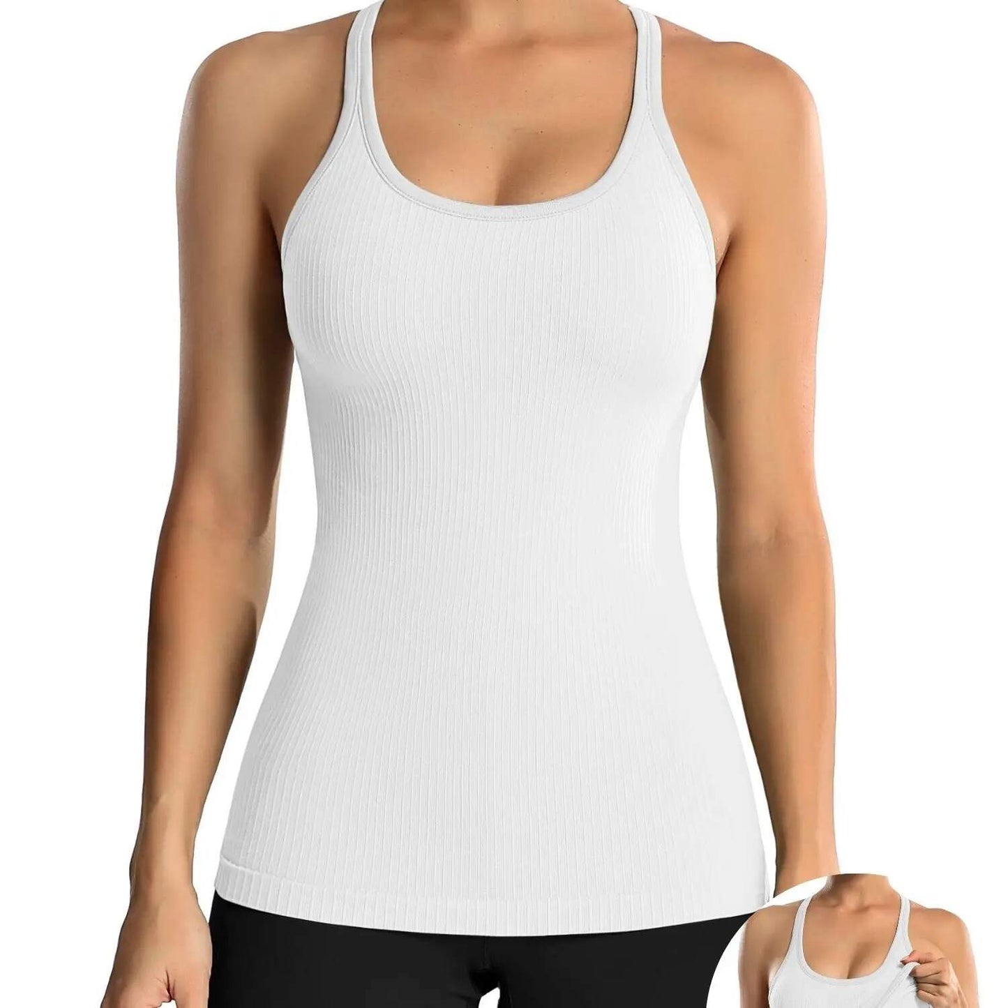 Moisture-Wicking Racerback Workout Tank Tops for Women