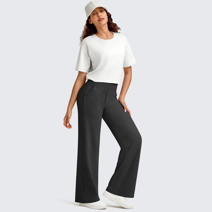 Ultimate Softness: Women's High-Waist Wide-Leg Yoga Casual Pants