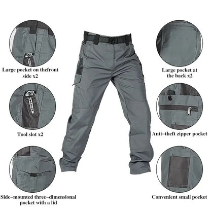 Indestructible Tactical Cargo Pants – Waterproof & Tear-Resistant Ripstop