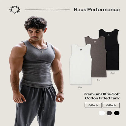 The Ultimate Sculpting Cotton Blend Fitted Tank