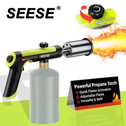 Powerful Propane Torch with One-Touch Max Fire Button