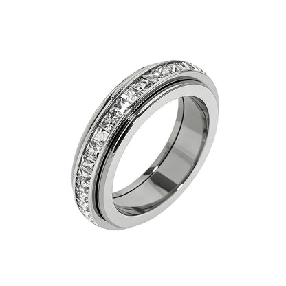 Tranquility Spin — Titanium Zirconia Anxiety Ring