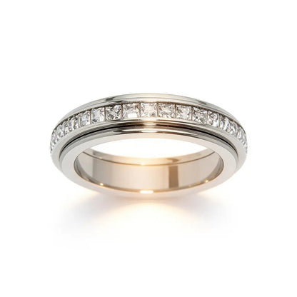 Tranquility Spin — Titanium Zirconia Anxiety Ring