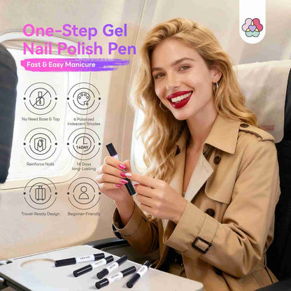 1-Minute Magic: 5-in-1 Express One-Step Gel Nail Polish Pen