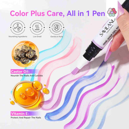 1-Minute Magic: 5-in-1 Express One-Step Gel Nail Polish Pen