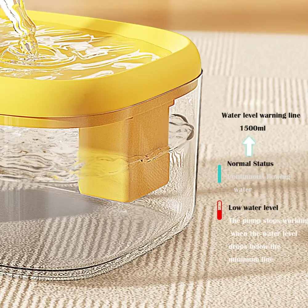 1.5L Automatic Cat Water Fountain Dispenser with Filter