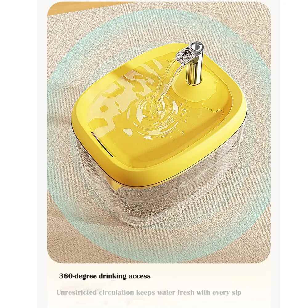 1.5L Automatic Cat Water Fountain Dispenser with Filter