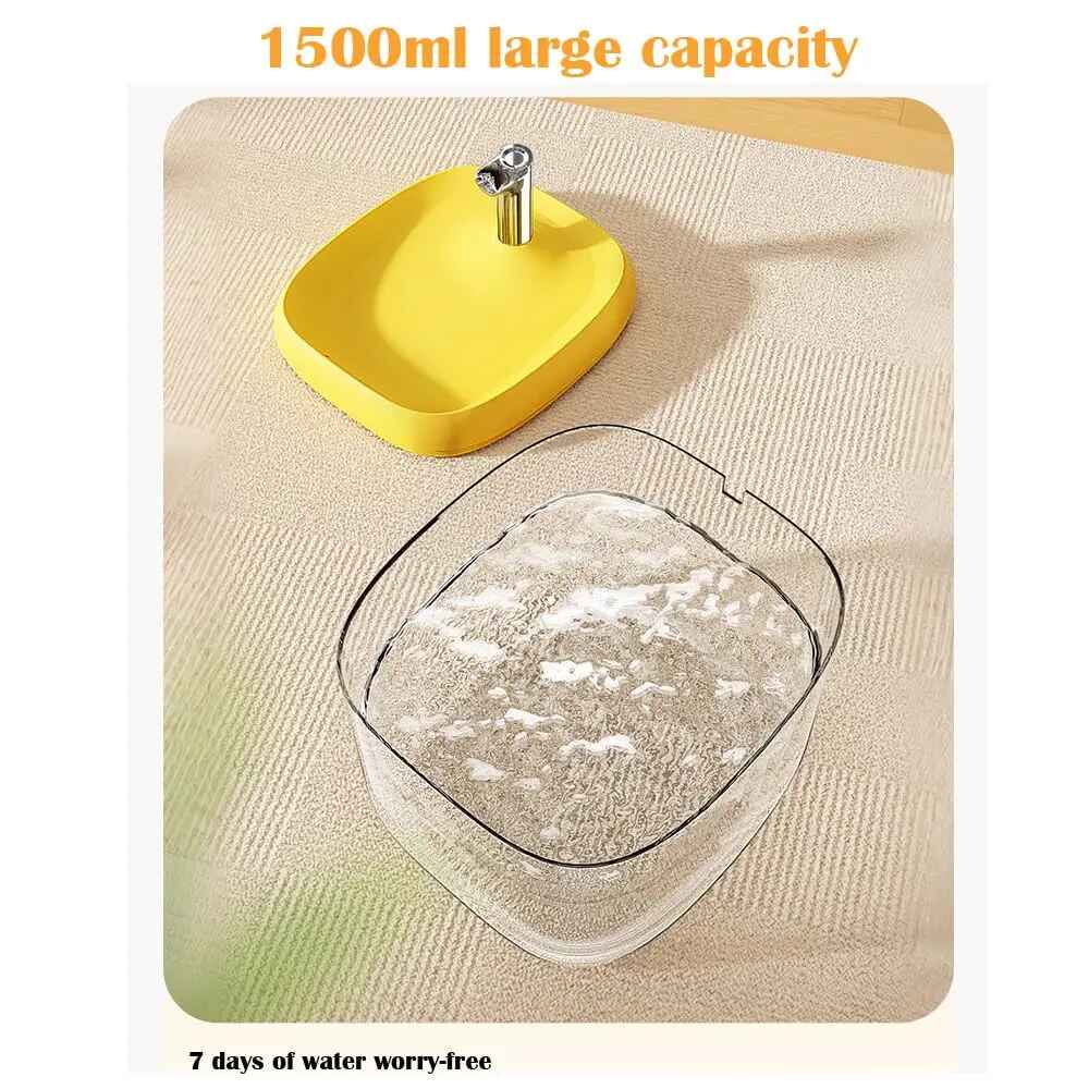 1.5L Automatic Cat Water Fountain Dispenser with Filter