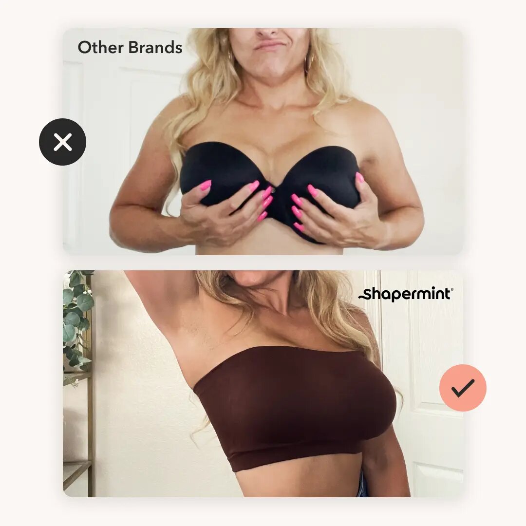 All-Day Lift & No-Slip Support: Seamless Convertible Bandeau Bra