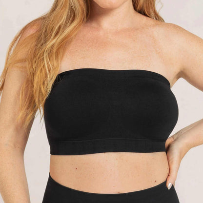 All-Day Lift & No-Slip Support: Seamless Convertible Bandeau Bra