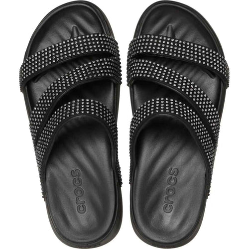 Sparkling Cloud-Cushion Strappy Sandals