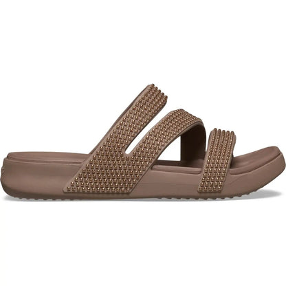 Sparkling Cloud-Cushion Strappy Sandals