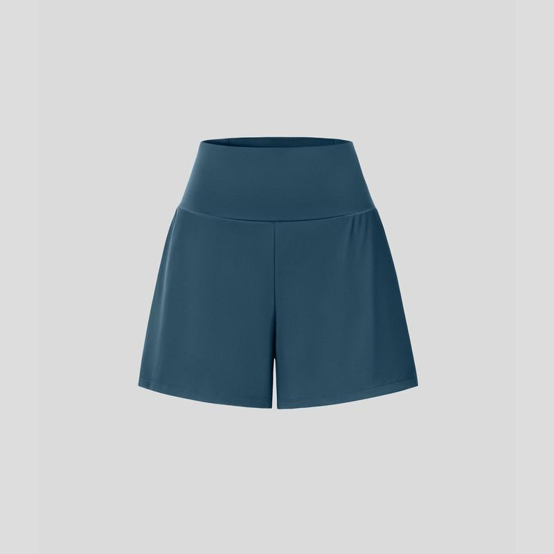 Move Free & Stay Covered: Super High-Waisted 5" 2-in-1 Active Shorts