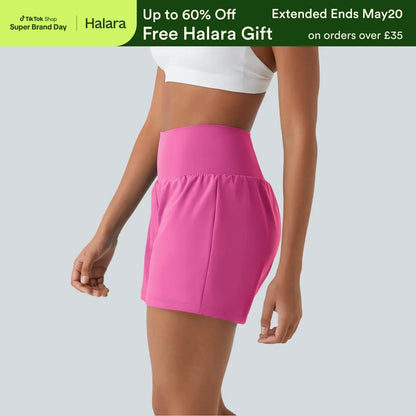 Move Free & Stay Covered: Super High-Waisted 5" 2-in-1 Active Shorts
