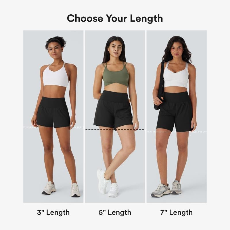 Move Free & Stay Covered: Super High-Waisted 5" 2-in-1 Active Shorts